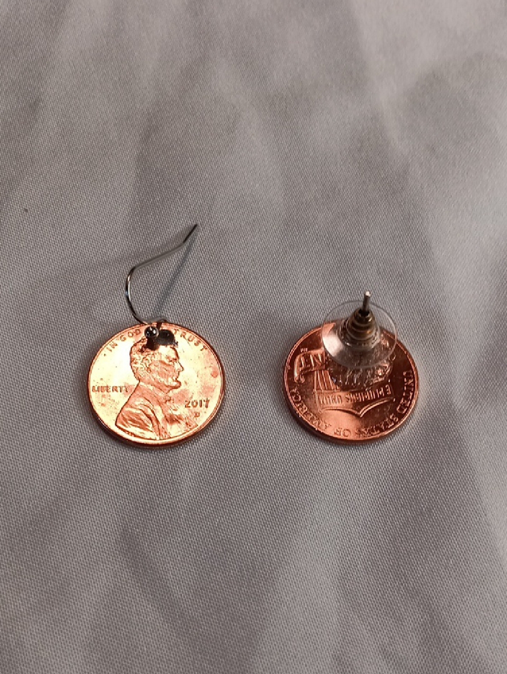 2017 P And D mint Marked Pennies. Build Your Pair Earrings
